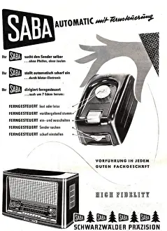 Technics: advertising, radio, SABA, automatic remote control