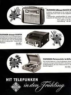 Telefunken: advertising, radio, Telefunken, advertisement