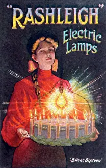 Rashleigh: Advertisement for Rashleigh electric lamps