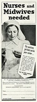 Midwives: Advert for recruitment of nurses and midwives 1943