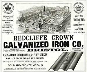 Roofing: Advert for Redcliffe Crown Galvanized Iron 1888