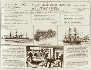 Haslam: Advertisement for refrigeration equipment for ships