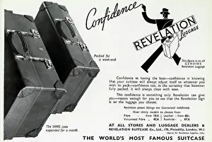 Expanding: Advert for Revelation suitcases 1939