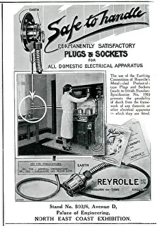 Sockets: Advert for Reyrolle electric plug & sockets 1929