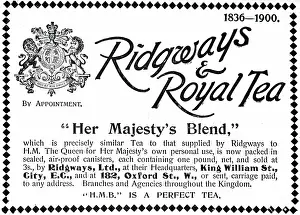 Ridgways: An advertisement for Ridgway's Tea