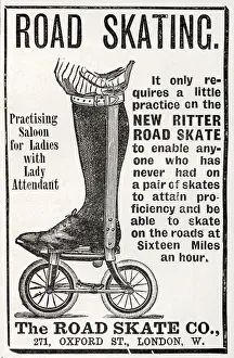 Skates: Advert for Ritter Road Skates 1897