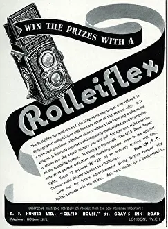 Viewfinder: Advert for Rolleiflex cameras 1939