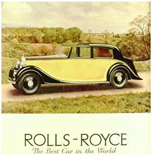 Advertisement for Rolls-Royce car