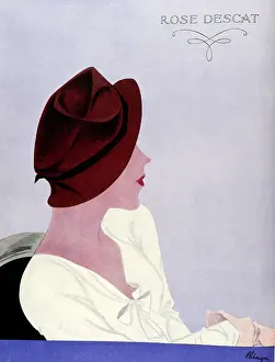 Descat: Advertisement for Rose Descat hats