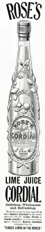 Delicious: Advertisement for Rose's Lime Juice Cordial 1898