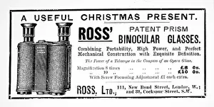 Vision: Advertisement for Ross's binoculars