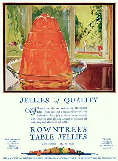 Flavours: Advert for Rowntree's table jellies 1927