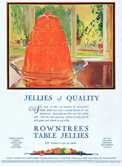 Rowntree: Advert for Rowntree's Table Jellies, 1927