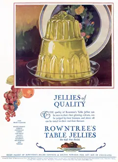 Jellies: Advert for Rowntree's table jelly 1927