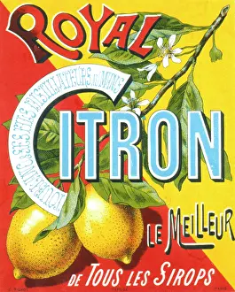 Juice: Advertisement for Royal Citron lemon juice