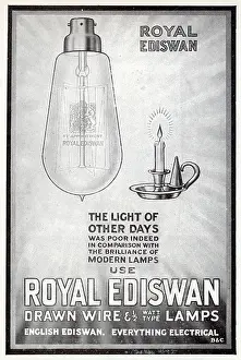Ediswan: Advert for Royal Ediswan - light bulbs 1919