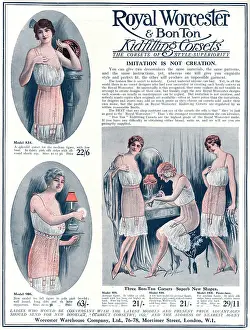 Superiority: Advert for Royal Worcester corsets 1922
