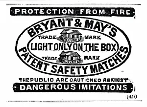 Matches: Advertisement for safety matches