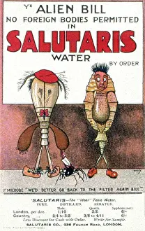 Filtered: Advertisement for Salutaris bottled table water