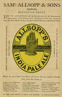 Brewing: Advert, Samuel Allsopp & Sons IPA