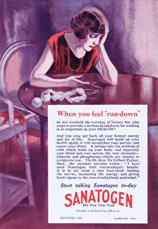 Sanatogen: Advert for Sanatogen tonic, 1925