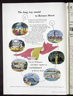 Highlighting: Advert for Sanderson of Berners Street