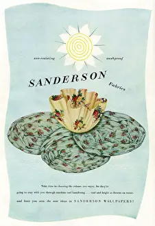 Washable: Advertisement for Sanderson Fabrics