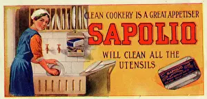 Housework: Advertisement, Sapolio Washing-Up Soap