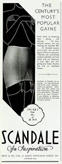 Washable: Advert for Scandale suspenders 1936