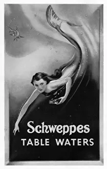 Schweppes: Advert for Schweppes table water, 1930s