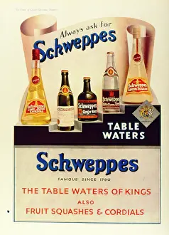 Squash: Advertisement for Schweppes table waters