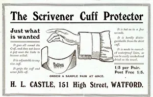 Watford: Advert, The Scrivener Cuff Protector