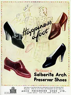 Preserver: Advert for Selberite Arch Preserver shoes 1941