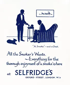 Selfridge: Advertisement for Selfridge's tobacco products