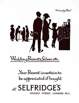 Selfridge: Advertisement for Selfridge's wedding presents