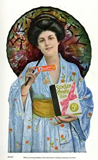 Chewing: Advert for Sen-Sen Chewing Gum