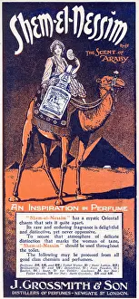 Grossmith: Advert for Shem-el-Nessim - Perfume 1912