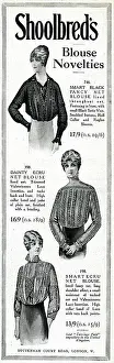 Shoolbred: Advert for Shoolbred's blouses 1914