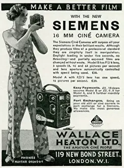 Videos: Advert for Siemens Cine Cameras 1933