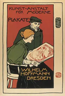 Typographic: Advertisement sign for Wilhelm Hoffmann Art Gallery