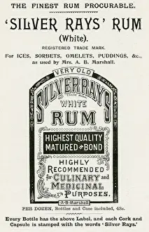 Marshalls: Advert for Silver Rays White Rum 1899