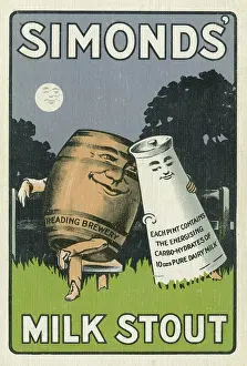 Pint: Advert, Simonds Milk Stout Beer
