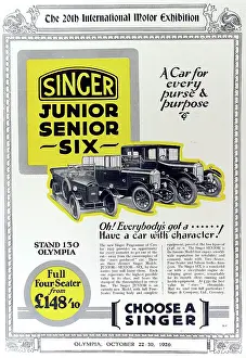 Proclaiming: Advertisement for Singer cars