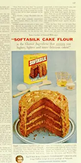 Cakes: Advertisement for Softasilk Cake Flour
