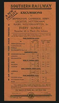Sundays: Advert, Southern Railway Excursions