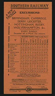Norbury: Advert, Southern Railway Excursions