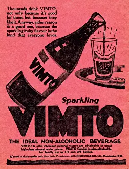 Pour: Advert, Sparkling Vimto Tonic Fruit Drink