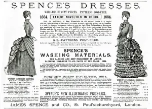 Bustles: Advert for Spence's Dresses 1884