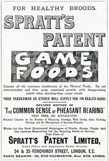 Spratts: Advert for Spratt's Patent Biscuits 1901