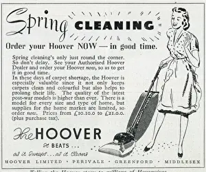 Housework: Advert, Spring Cleaning, Hoover Vacuum Cleaner